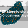 PEP store-to-store 3 days delivery