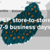 PEP store-to-store 7 days delivery